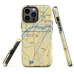 Beach Ranch Airport (OR64) VFR Sectional  Tough iPhone Case