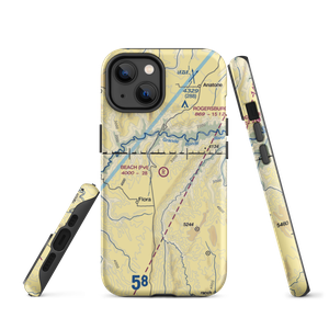 Beach Ranch Airport (OR64) VFR Sectional  Tough iPhone Case