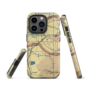 Beacon Star Antique Airfield (MT24) VFR Sectional  Tough iPhone Case