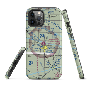 Beatrice Municipal Airport (BIE) VFR Sectional  Tough iPhone Case