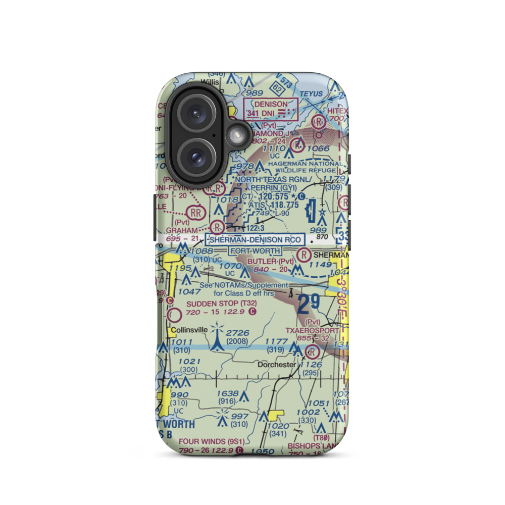 Beaver Creek Airport (9XS2) VFR Sectional  Tough iPhone Case iPhone 16 model shown