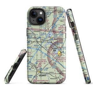 Beaver Dam Lake Seaplane Base (1WI5) VFR Sectional  Tough iPhone Case