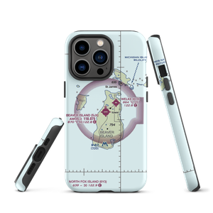 Beaver Island Airport (SJX) VFR Sectional  Tough iPhone Case