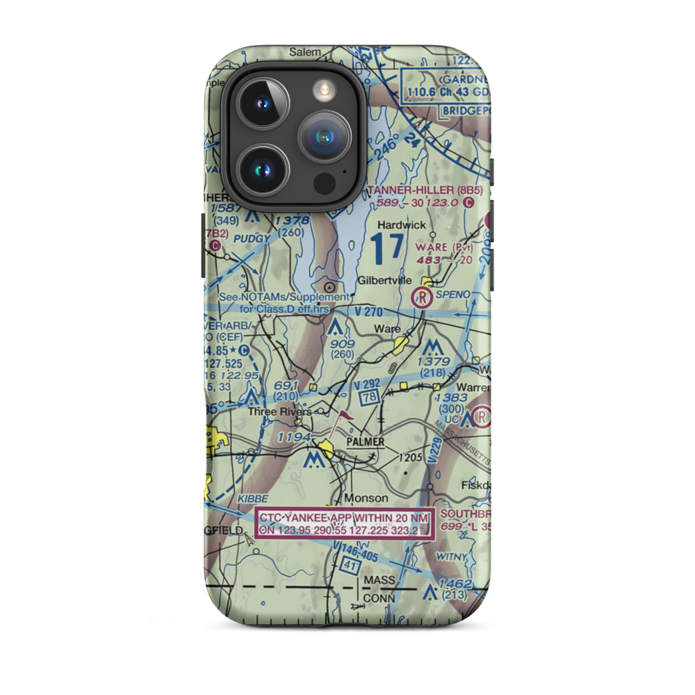Beaver Lake Seaplane Base (10MA) VFR Sectional  Tough iPhone Case iPhone 16 Pro Max model shown