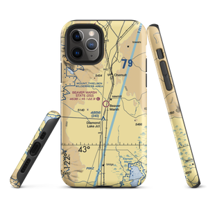 Beaver Marsh State Airport (2S2) VFR Sectional  Tough iPhone Case