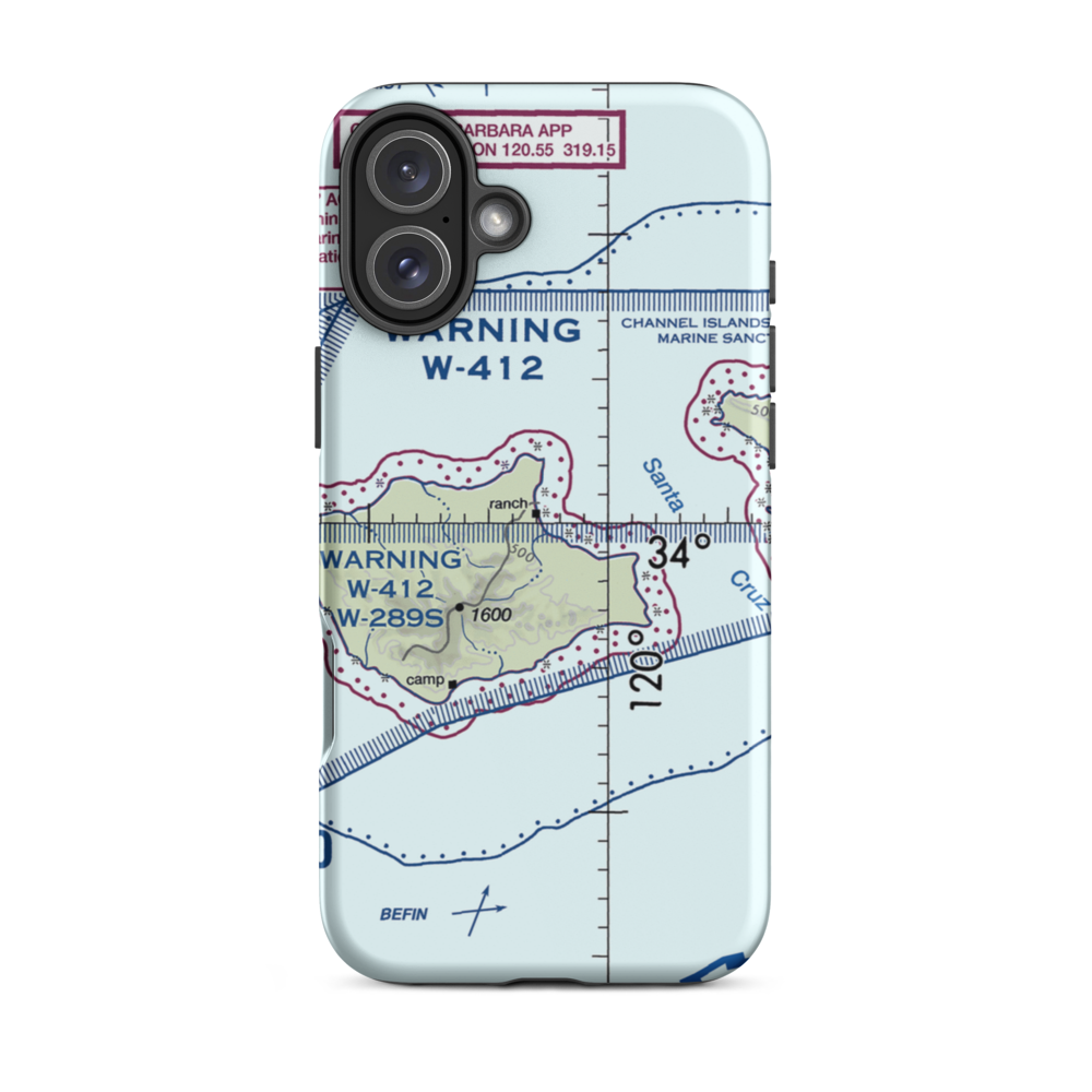 Bechers Bay Airstrip (US-0229) VFR Sectional  Tough iPhone Case iPhone 16 Plus model shown