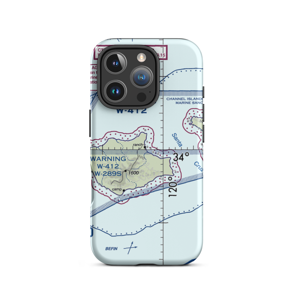Bechers Bay Airstrip (US-0229) VFR Sectional  Tough iPhone Case iPhone 16 Pro model shown