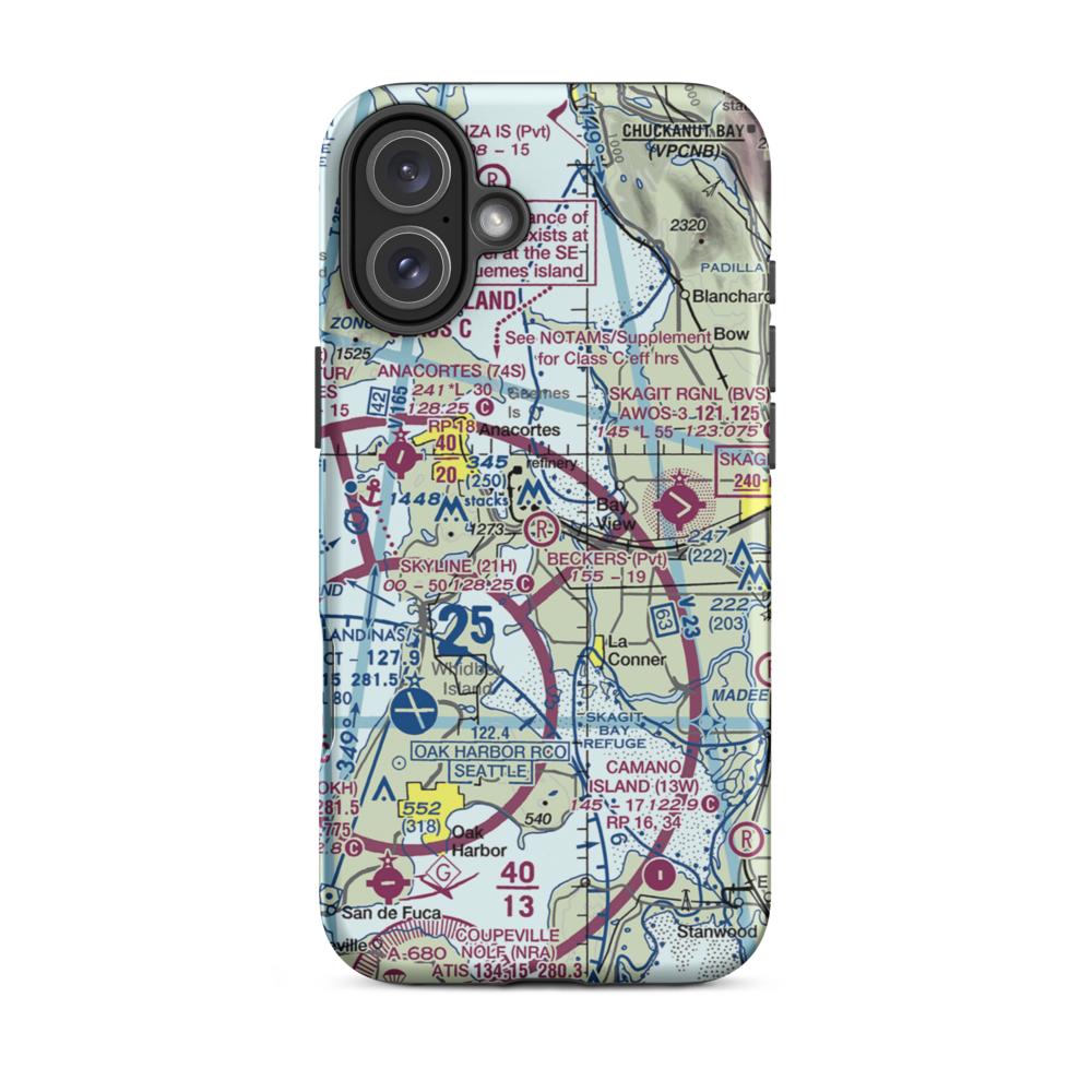 Becker's Landing Airport (WN18) VFR Sectional  Tough iPhone Case iPhone 16 Plus model shown