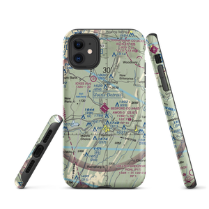 Bedford County Airport (HMZ) VFR Sectional  Tough iPhone Case
