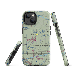 Bedford Municipal Airport (Y46) VFR Sectional  Tough iPhone Case