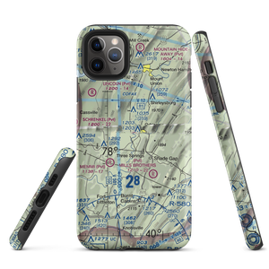 Beers Farm Airport (PN73) VFR Sectional  Tough iPhone Case