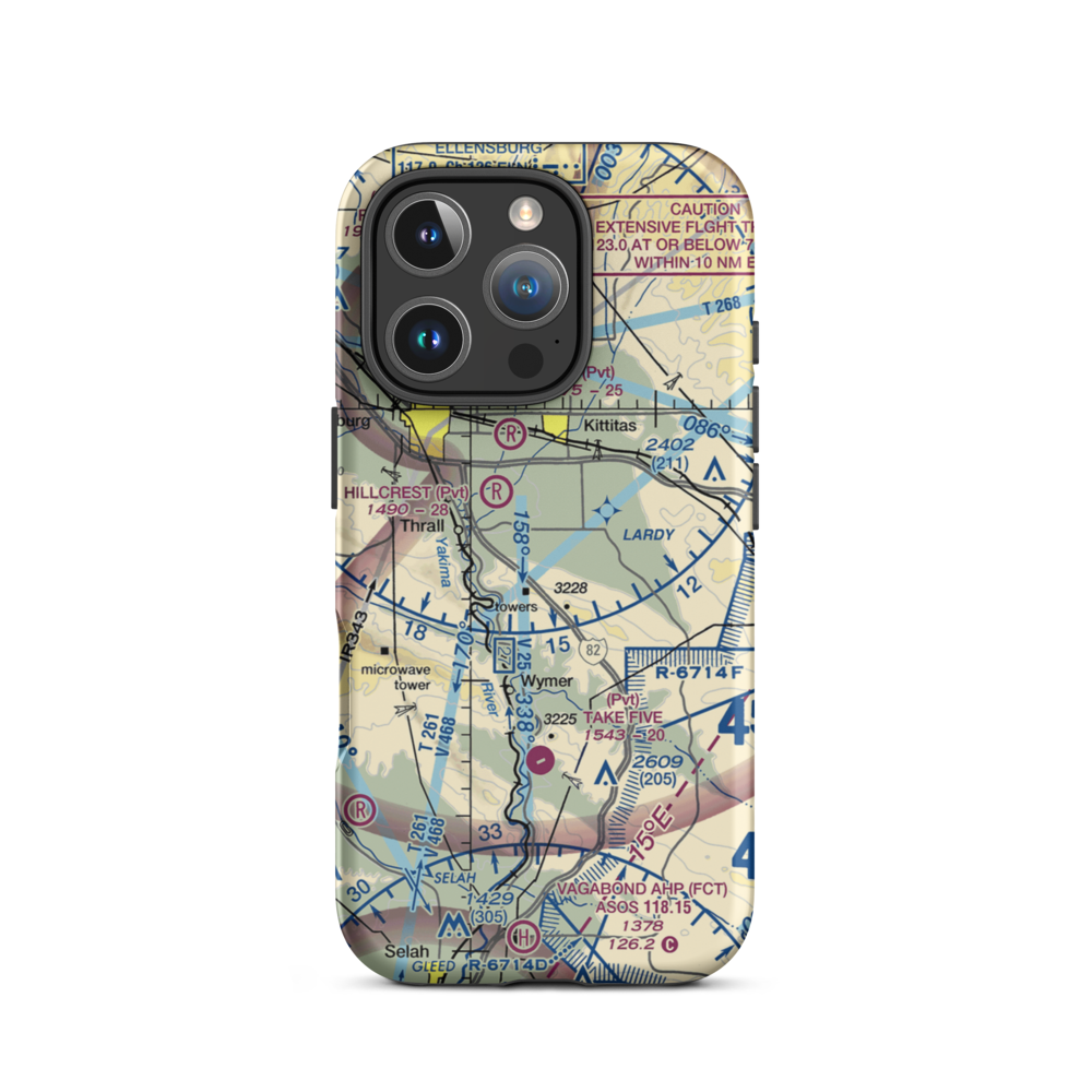 Beiter Airport (96VE) VFR Sectional  Tough iPhone Case iPhone 16 Pro model shown