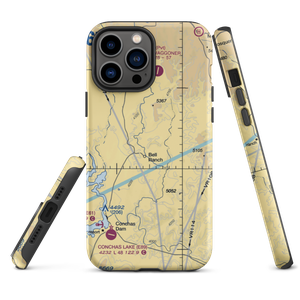 Bell Ranch Headquarters Airport (NM33) VFR Sectional  Tough iPhone Case