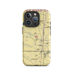 Belle Creek Airport (3V7) VFR Sectional  Tough iPhone Case