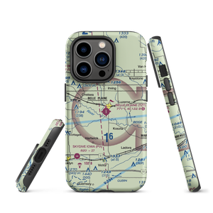 Belle Plaine Municipal Airport (TZT) VFR Sectional  Tough iPhone Case