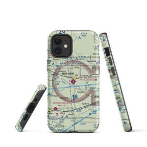 Belle Plaine Municipal Airport (TZT) VFR Sectional  Tough iPhone Case