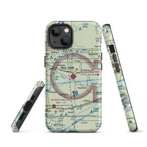 Belle Plaine Municipal Airport (TZT) VFR Sectional  Tough iPhone Case