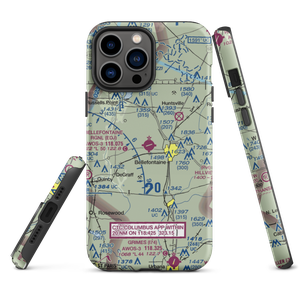 Bellefontaine Regional Airport (EDJ) VFR Sectional  Tough iPhone Case