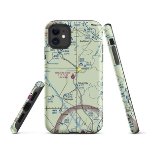 Belzoni Municipal Airport (1M2) VFR Sectional  Tough iPhone Case