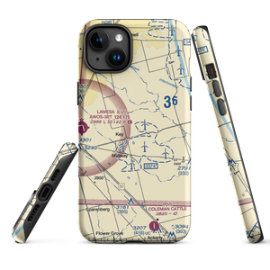 Benny White Flying Airport (XA77) VFR Sectional  Tough iPhone Case