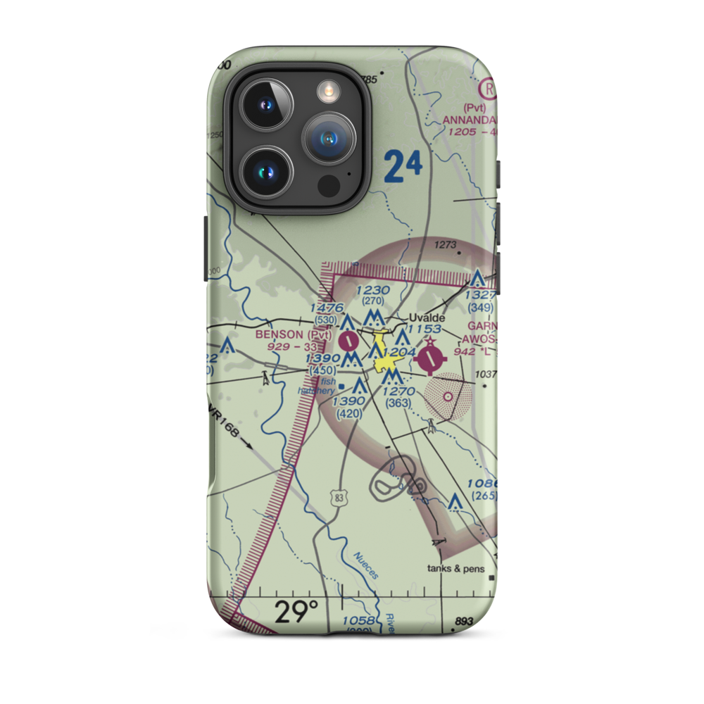 Benson Airstrip (2XS8) VFR Sectional  Tough iPhone Case iPhone 16 Pro Max model shown