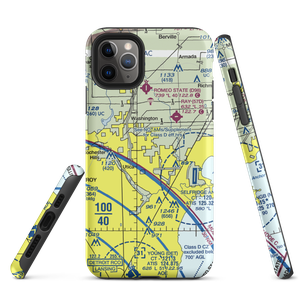 Berz-Macomb Airport (UIZ) VFR Sectional  Tough iPhone Case