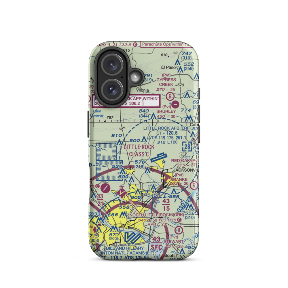 Bethal Airport (US-0151) VFR Sectional  Tough iPhone Case iPhone 16 model shown