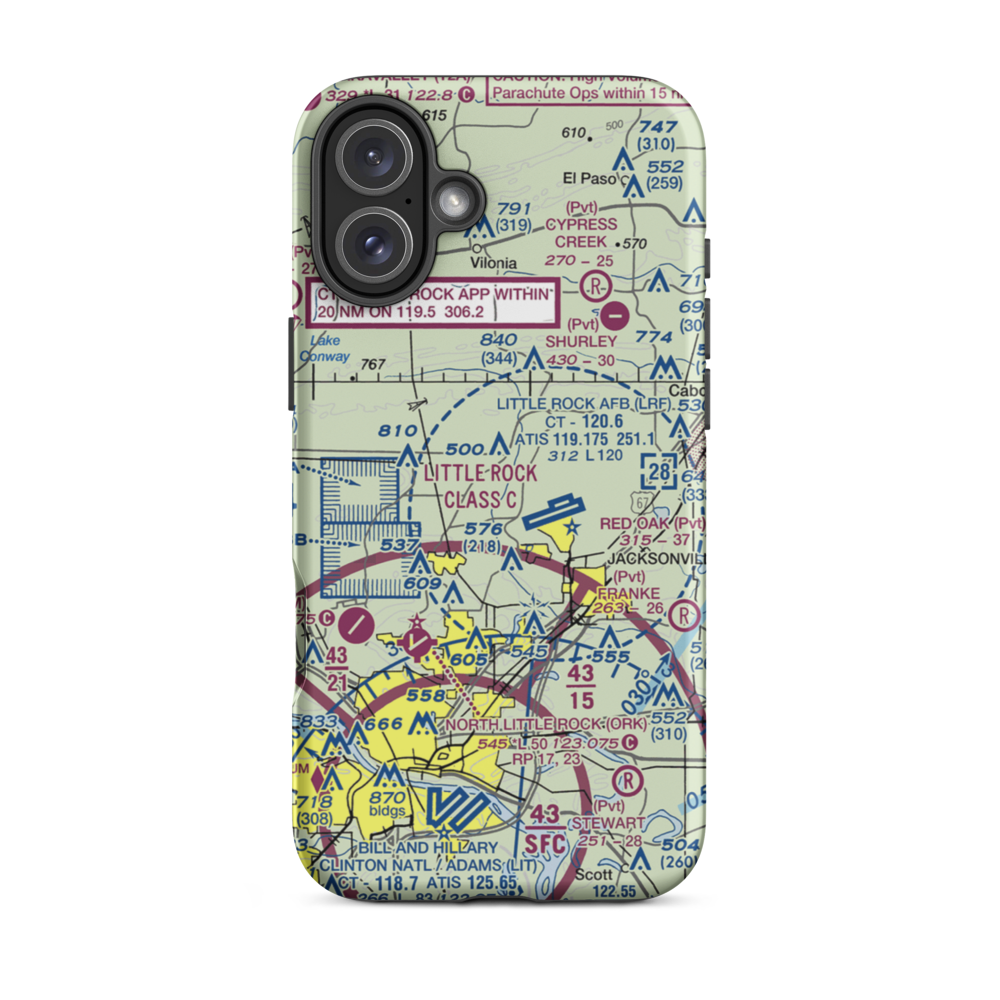 Bethal Airport (US-0151) VFR Sectional  Tough iPhone Case iPhone 16 Plus model shown