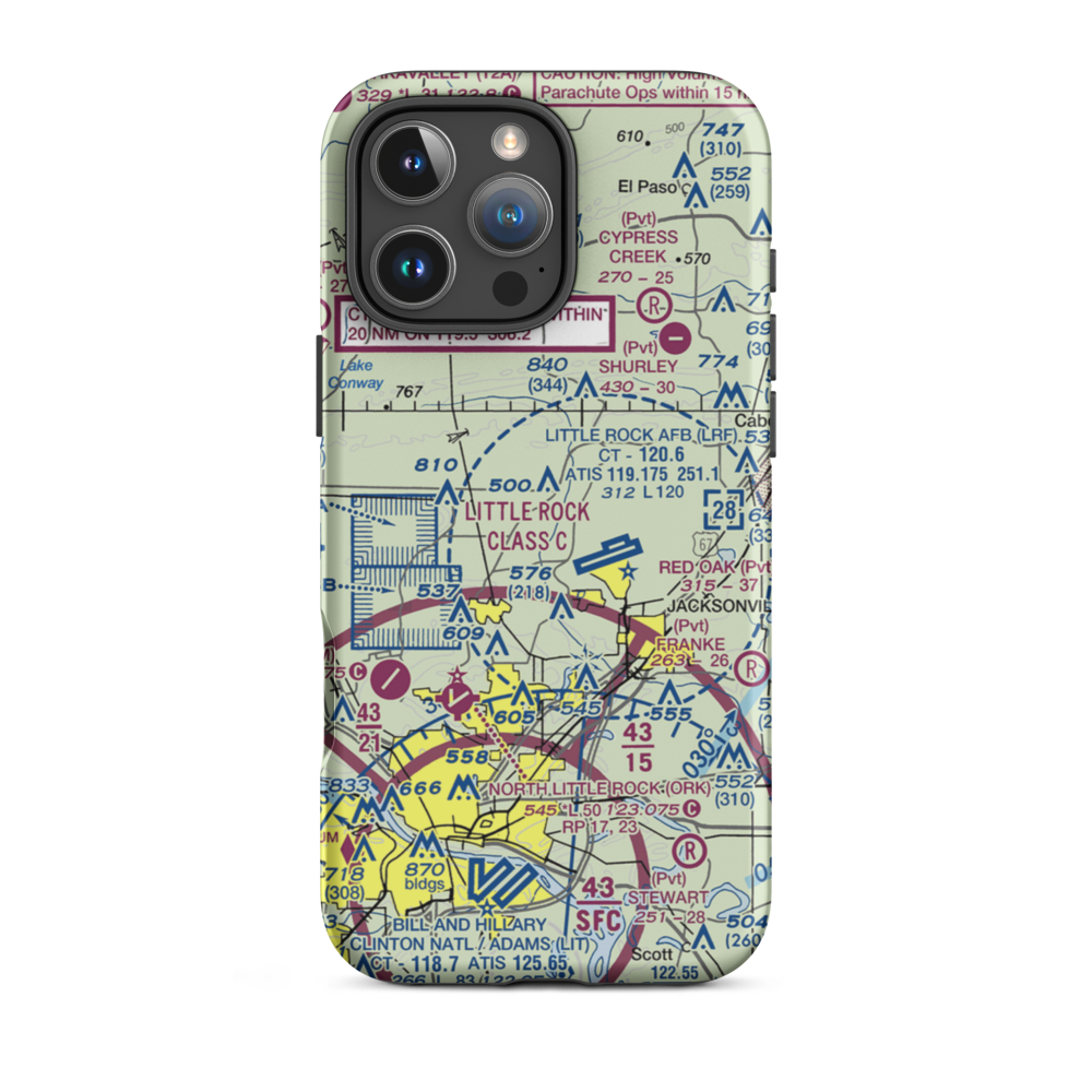 Bethal Airport (US-0151) VFR Sectional  Tough iPhone Case iPhone 16 Pro Max model shown