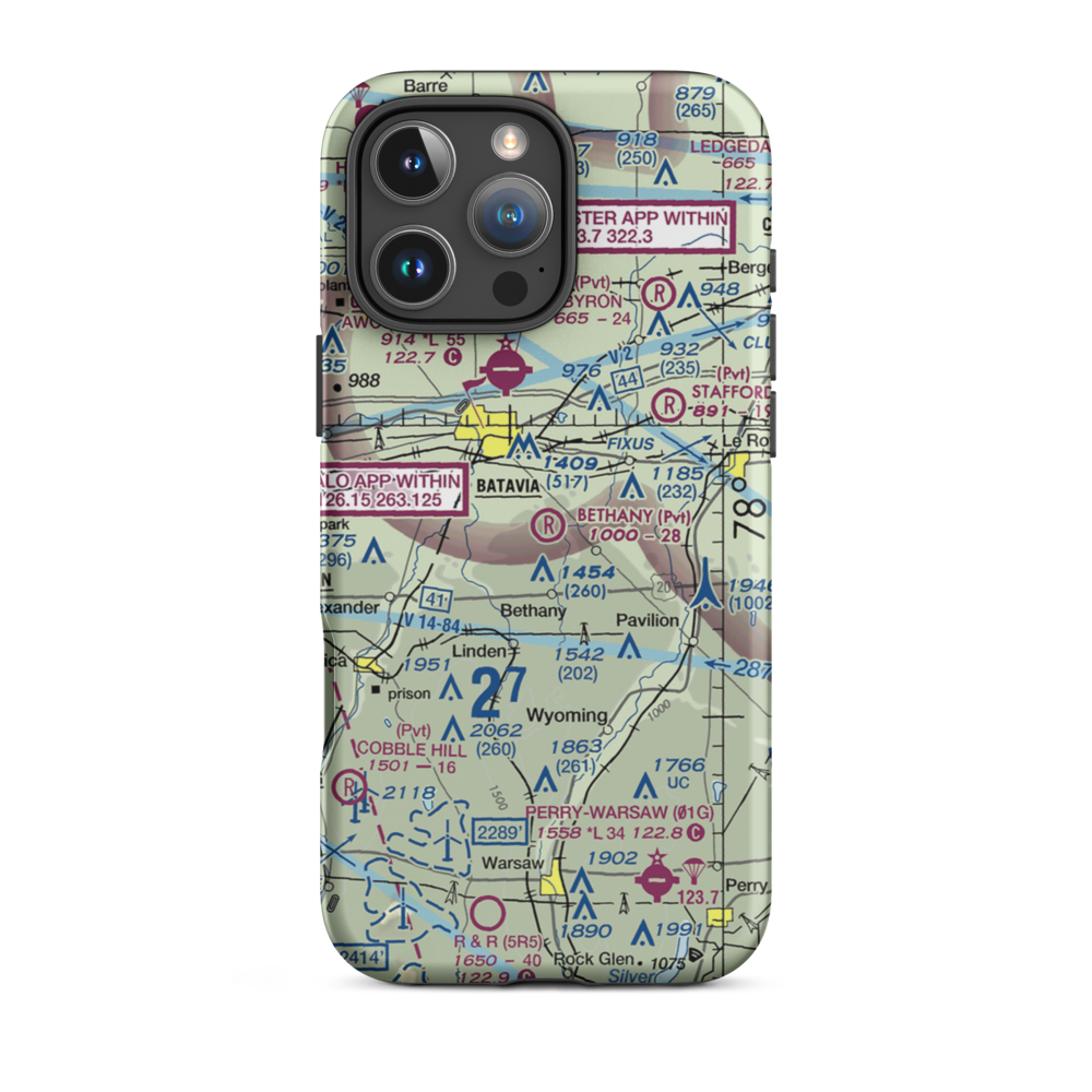 Bethany Airpark (8NK4) VFR Sectional  Tough iPhone Case iPhone 16 Pro Max model shown
