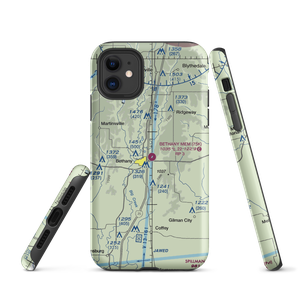 Bethany Memorial Airport (75K) VFR Sectional  Tough iPhone Case