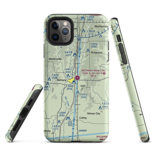 Bethany Memorial Airport (75K) VFR Sectional  Tough iPhone Case