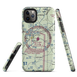 Bibb County Airport (0A8) VFR Sectional  Tough iPhone Case