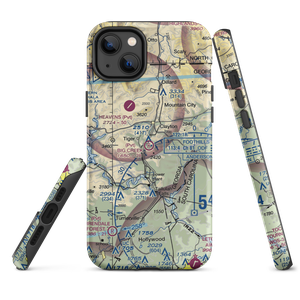 Big Creek Flying Ranch Airport (GA18) VFR Sectional  Tough iPhone Case