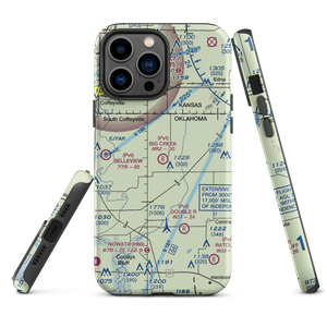 Big Creek Ranch Airstrip (OK88) VFR Sectional  Tough iPhone Case