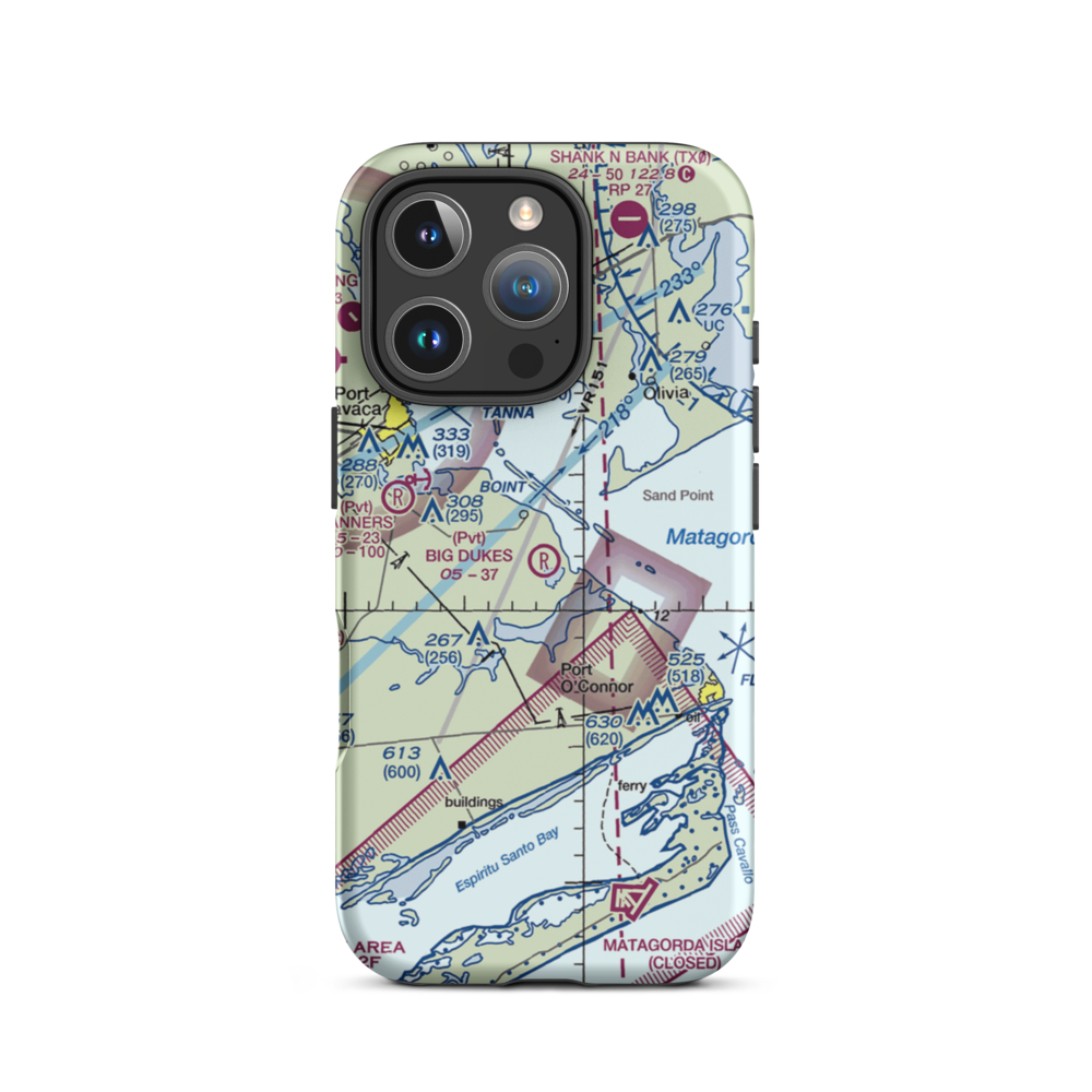 Big Duke's Place Airport (5TS9) VFR Sectional  Tough iPhone Case iPhone 16 Pro model shown