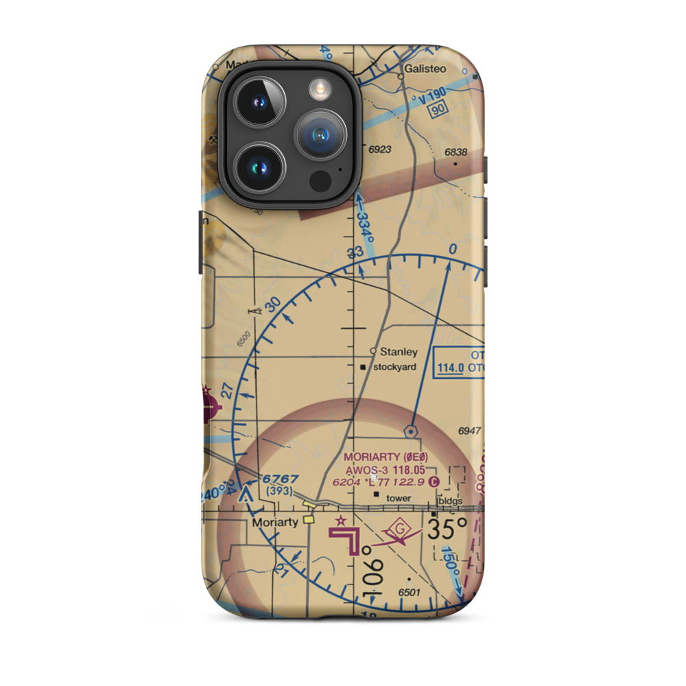 Big Sky Airport (NM63) VFR Sectional  Tough iPhone Case iPhone 16 Pro Max model shown