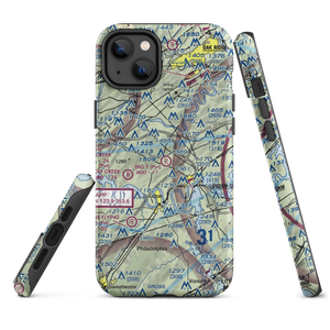 Big T Airport (80TN) VFR Sectional  Tough iPhone Case