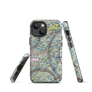 Big T Airport (80TN) VFR Sectional  Tough iPhone Case