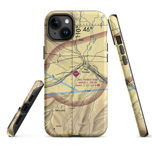 Big Timber Airport (6S0) VFR Sectional  Tough iPhone Case