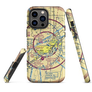 Billings Logan International Airport (BIL) VFR Sectional  Tough iPhone Case