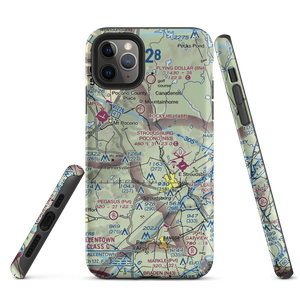 Birchwood-Pocono Airport (ESP) VFR Sectional  Tough iPhone Case