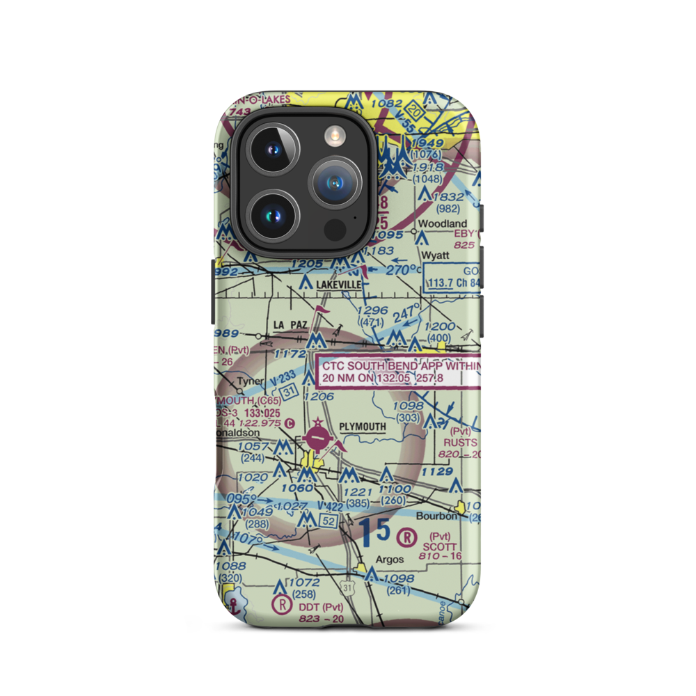 Birkey Private Airport (3II8) VFR Sectional  Tough iPhone Case iPhone 16 Pro model shown