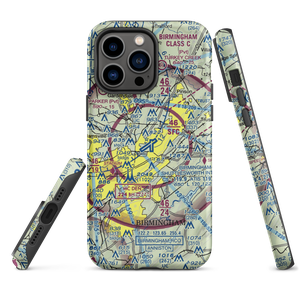 Birmingham-Shuttlesworth International Airport (BHM) VFR Sectional  Tough iPhone Case