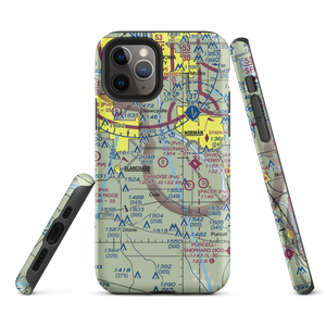 Bison Hill Airport (80OK) VFR Sectional  Tough iPhone Case