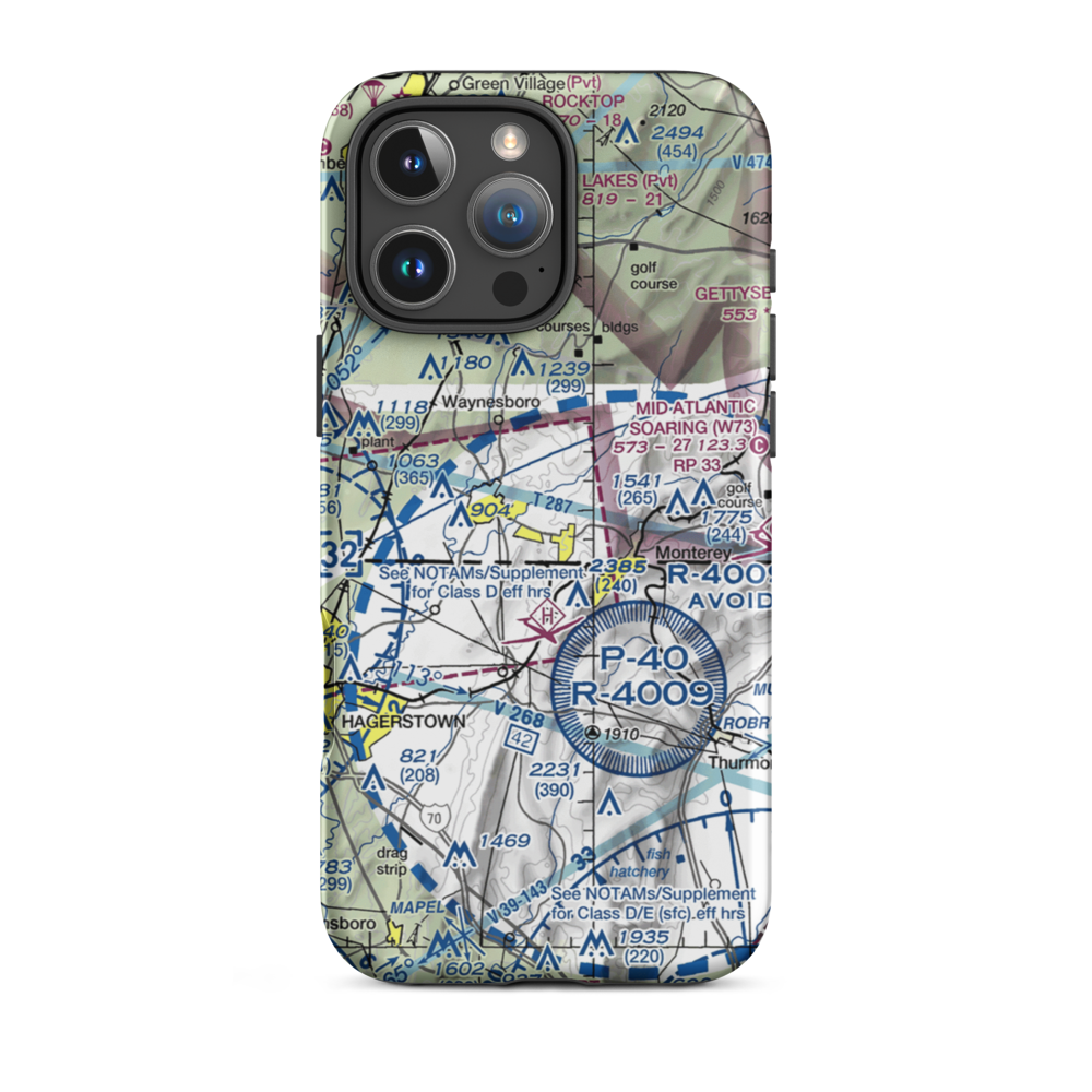 Bittner-Whitsel Airport (5PN5) VFR Sectional  Tough iPhone Case iPhone 16 Pro Max model shown