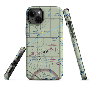 Bixler Ridge Airport (2SD8) VFR Sectional  Tough iPhone Case