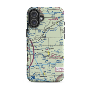 Black Airport (9IL7) VFR Sectional  Tough iPhone Case