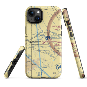 Black Diamond Airport (12WY) VFR Sectional  Tough iPhone Case