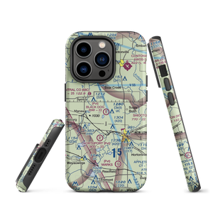 Black Dog Farm Airport (WS76) VFR Sectional  Tough iPhone Case